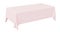Pink rectangular tablecloth diagonal view