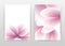 Pink red 3D flower concept design of annual report, brochure, flyer, poster. Pure clear flower petals background vector