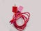 Pink and Red color mobile charger