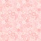 Pink and red craft buttons seamless pattern, vector