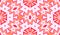 Pink red Geometric Watercolor. Delightful Seamless