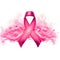 Pink ribbon awareness for international breast cancer day ai generated