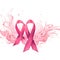 Pink ribbon awareness for international breast cancer day ai generated