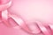 Pink ribbon background for breast cancer awareness month. Breast cancer awareness concept. Pink ribbon background. Uniting for