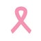 Pink ribbon breast cancer awareness. Modern style logo animation for october month awareness campaigns. World Breast Cancer Awaren