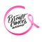 Pink Ribbon Breast Cancer Awareness Vector Illustration