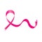 pink ribbon breast cancer icon