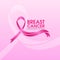 pink ribbon breast cancer icon