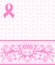 Pink ribbon breast cancer support back