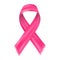 Pink ribbon flow, breast cancer awareness symbol