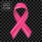 Pink ribbon flow, breast cancer awareness symbol