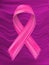 Pink ribbon flow, breast cancer awareness symbol