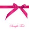 Pink ribbon isolated