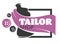 Pink Ribbon Tailor Shop Logo