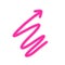 Pink right arrow by handwrite style