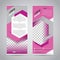 Pink roll up banner stand design template