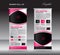 Pink roll up banner stand template, stand design,banner design,
