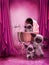 Pink room with plush toys