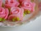 Pink roses use for decorate cake
