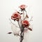 Pink Roses On White: Fluid Surrealism With Hyper-realistic Water