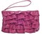 Pink Ruffled Clutch Purse