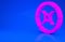 Pink Safe icon isolated on blue background. The door safe a bank vault with a combination lock. Reliable Data Protection