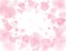 Pink sakura petals falling flower vector background. Romantic blossom isolated on white background. Overlay Valentines 3D