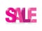 Pink sale sign