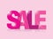 Pink sale sign