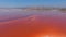 Pink salt ponds at Alviso Marina County Park, gateway to the Don Edwards San Francisco Bay