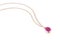 Pink sapphire necklace.