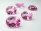 Pink sapphire oval shape cutting