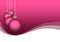 Pink Satin Christmas Ornaments