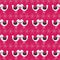 Pink Scandinavian Love Birds Pattern Design