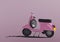 Pink Scooter Illustration