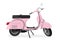 Pink Scooter Vector Illustration