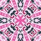 Pink Seamless abstract tiled pattern