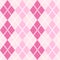 Pink seamless Argyle Pattern for Valentines day