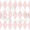 Pink seamless geometric pattern from white large diamonds