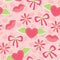 Pink seamless pattern