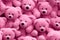 Pink seamless pattern with fluffy teddy bears. Applicable for fabric print, textile, wrapping paper, wallpaper. Cute