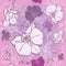 Pink seamless pattern with orchid flowers