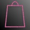 Pink Sequins Shopping Bag. Glitter. Sale, offer.