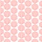 Pink shell cute seamless vector pattern.