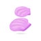 Pink shells vector symbol, isolated on white background. Shell clam underwater life image. Cute 3d illustration . Cartoon icon.