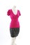 Pink shirt sweater top on Headless Mannequin Cloth Display Dressmaker doll figurine. Fashion designer clothes.