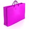 Pink shopping bag.