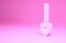 Pink Shovel icon isolated on pink background. Gardening tool. Tool for horticulture, agriculture, farming. Minimalism