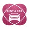 Pink sign rent a car