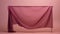 Pink Silk Curtain With Ribbons - Figurative Minimalism 3d Model